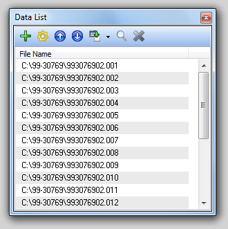 图19.1  Data List Dialog (数据列表对话框)